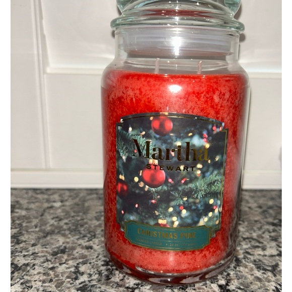 Martha Stewart 26oz Jar Candle Christmas Pine - Picture 1 of 3